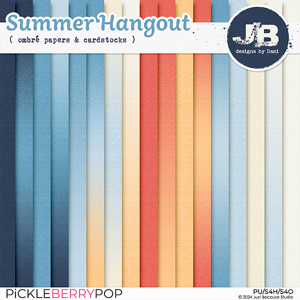 Summer Hangout Ombré Papers & Cardstocks by JB Studio