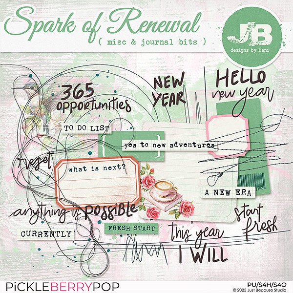 Spark Of Renewal Misc & Journal Bits  by JB Studio