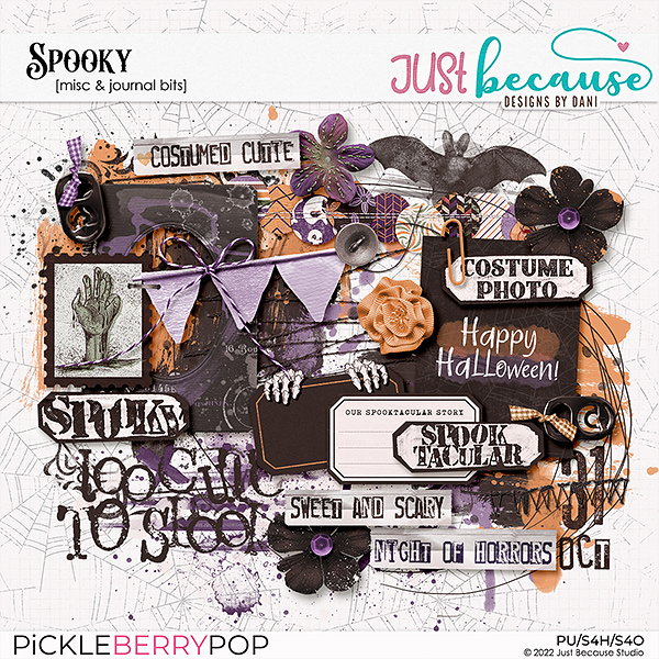 Spooky Misc & Journal Bits by JB Studio