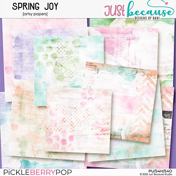 Spring Joy Artsy Papers by JB Studio