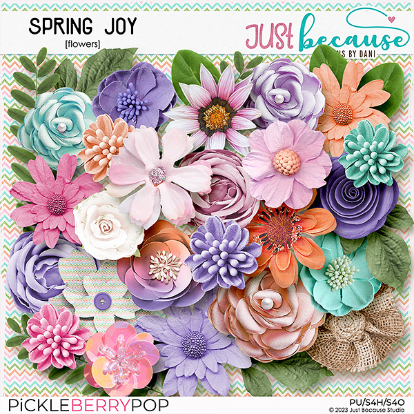 Spring Joy Flowers by JB Studio