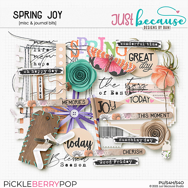 Spring Joy Misc & Journal Bits by JB Studio