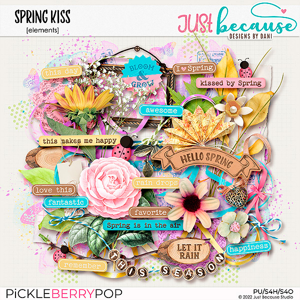 Spring Kiss Elements by JB Studio