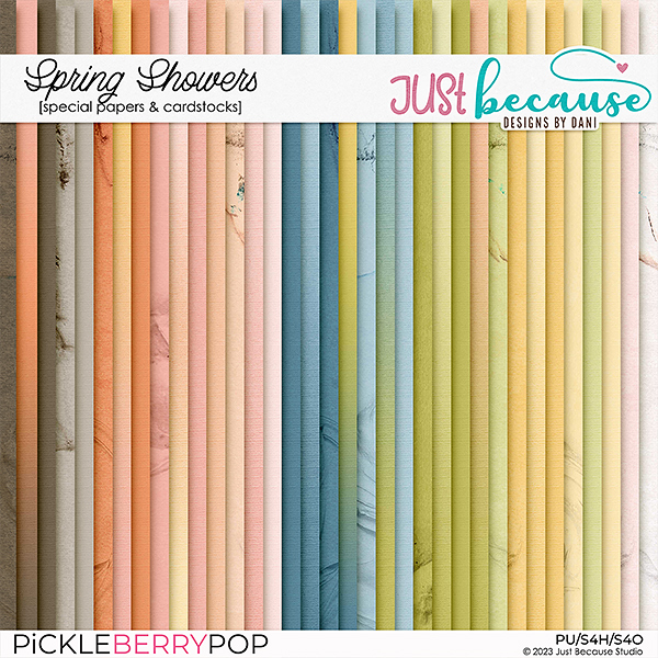 Spring Showers Special Papers & Cardstocks by JB Studio