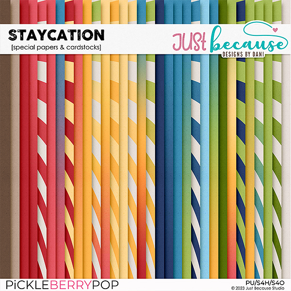 Staycation Special Papers & Cardstocks by JB Studio