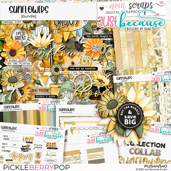 Sunflowers Bundle by JB Studio and Neia Scraps