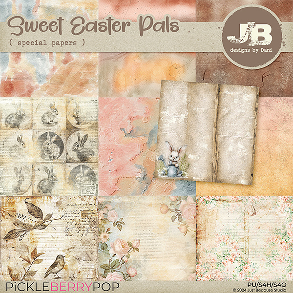 Sweet Easter Pals Special Papers by JB Studio