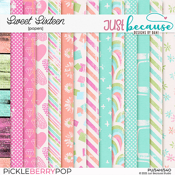 Sweet Sixteen Papers by JB Studio