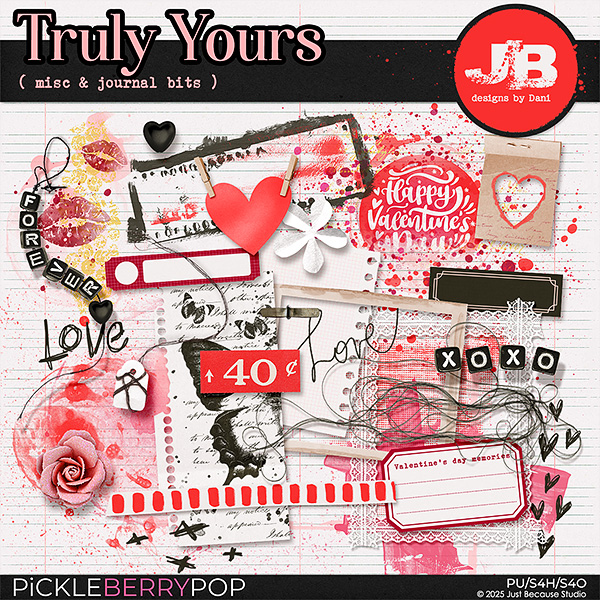 Truly Yours Misc & Journal Bits by JB Studio