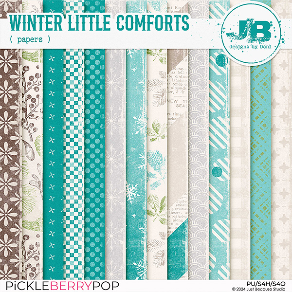 Winter Little Comforts Papers by JB Studio