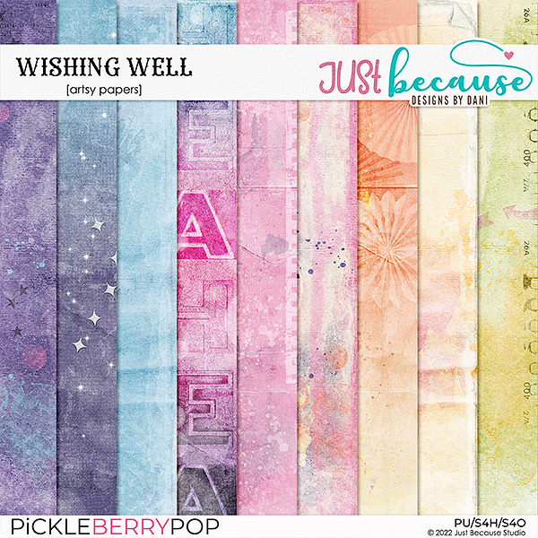 Wishing Well Artsy Papers by JB Studio