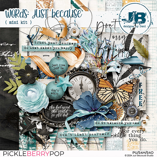 Words {Just Because} Mini Kit by JB Studio 