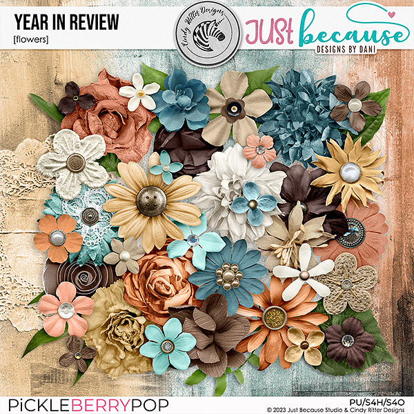 Year In Review Flowers by JB Studio and Cindy Ritter