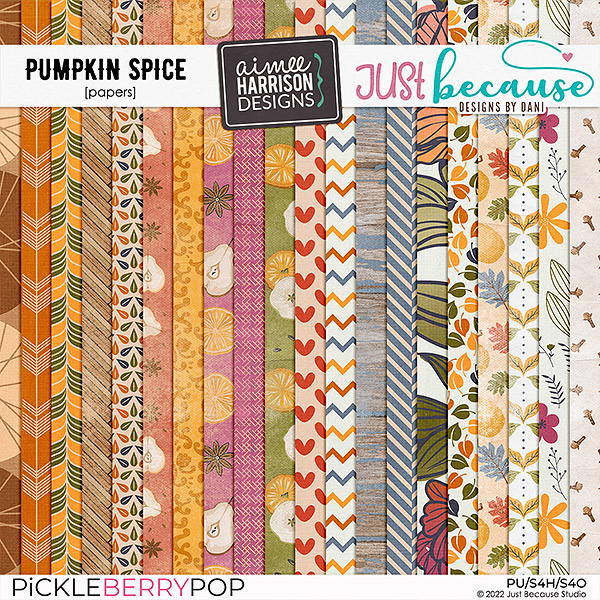 Pumpkin Spice Papers by JB Studio and Aimee Harrison Designs