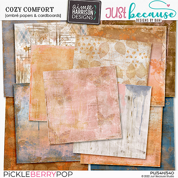 Cozy Comfort Artsy Papers by JB Studio and Aimee Harrison Designs