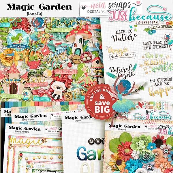 Magic Garden Bundle by JB Studio & Neia Scraps