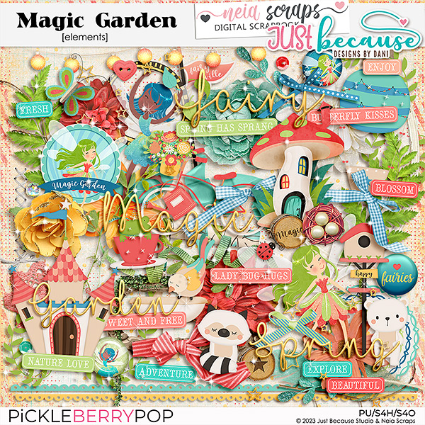 Magic Garden Elements by JB Studio & Neia Scraps