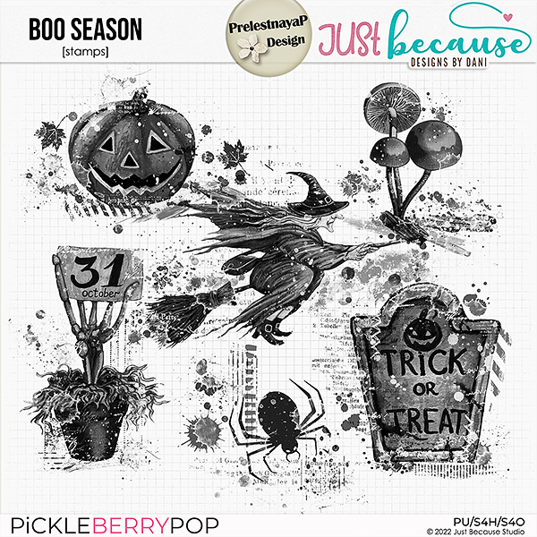 Boo Season Stamps by JB Studio and PrelestnayaP Design