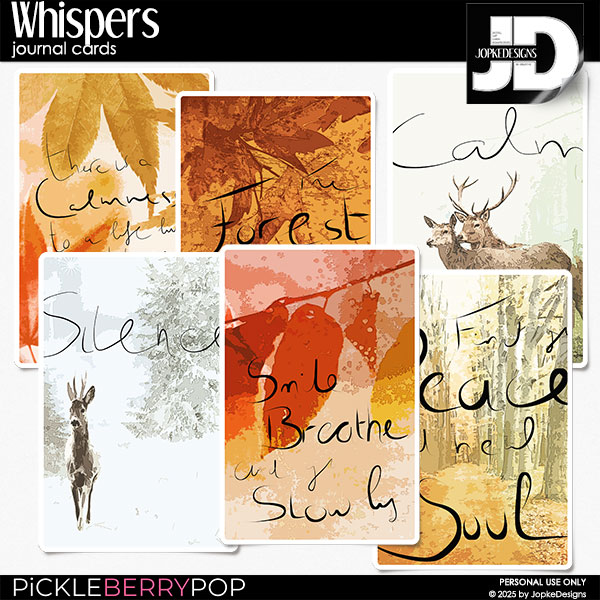 Whispers Journal Cards by JopkeDesigns