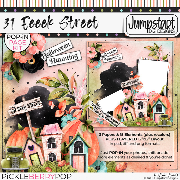 31 Eeeek Street POP•iN PAGE KiT by Jumpstart Designs