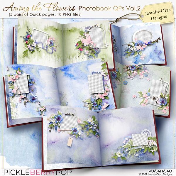 Among the flowers - Photobook QPs Vol.2 (Jasmin-Olya Designs)