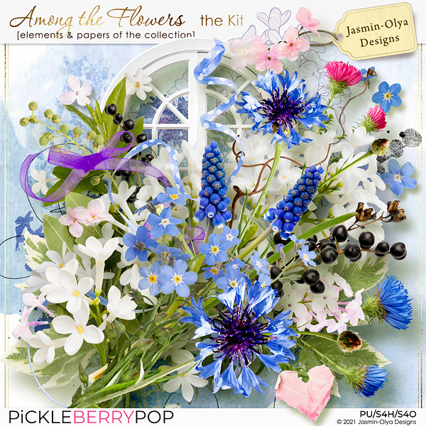 Among the flowers - The kit (Jasmin-Olya Designs)