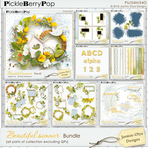 Beautiful summer - BUNDLE (Jasmin-Olya Designs)