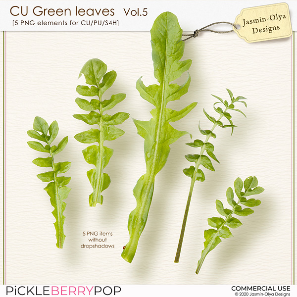 CU Green Leaves Vol.5 (Jasmin-Olya Designs)