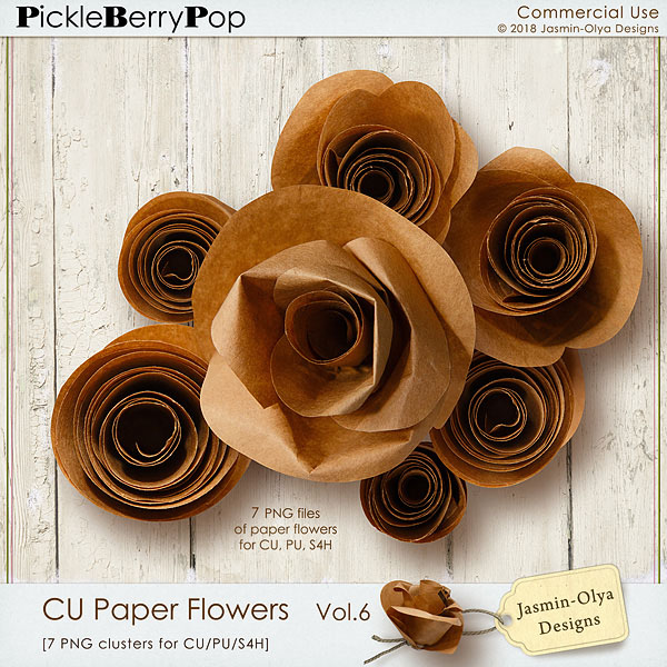 CU Paper Flowers Vol.6 (Jasmin-Olya Designs)