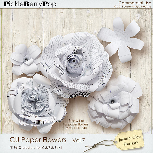 CU Paper Flowers Vol.7 (Jasmin-Olya Designs)