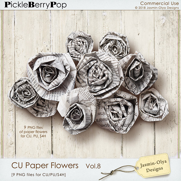 CU Paper Flowers Vol.8 (Jasmin-Olya Designs)