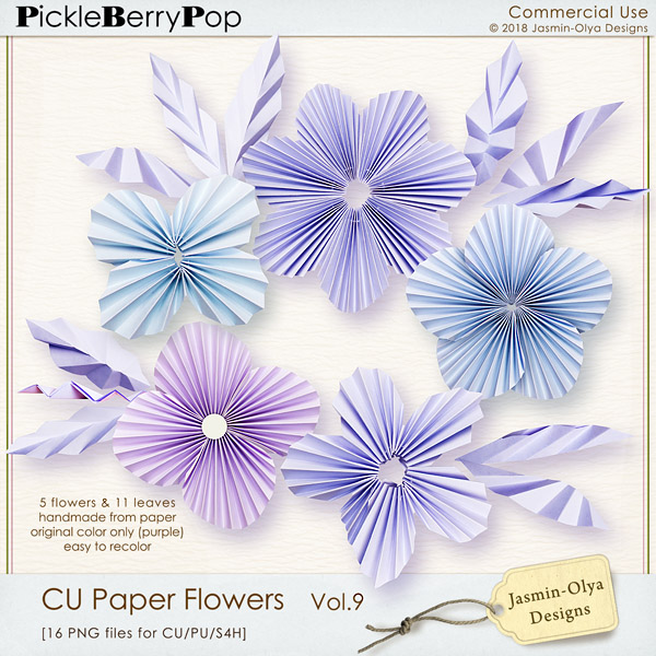 CU Paper Flowers Vol.9 (Jasmin-Olya Designs)