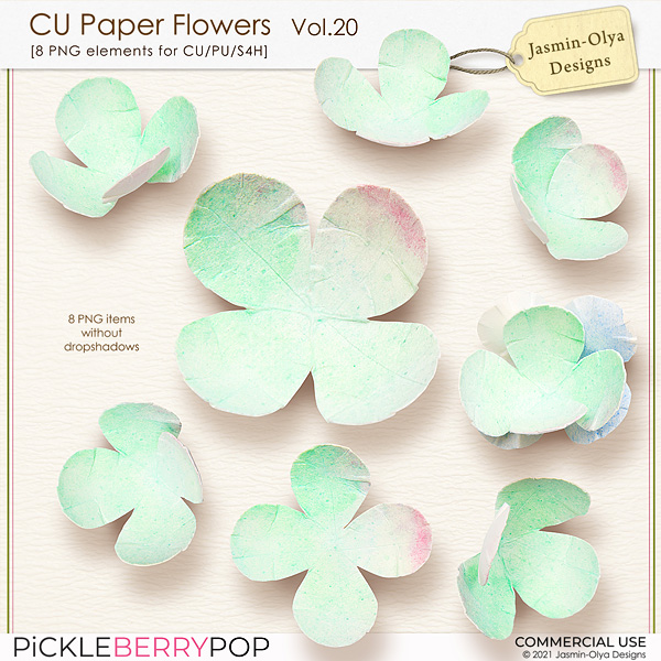 CU Paper Flowers Vol.20 (Jasmin-Olya Designs)