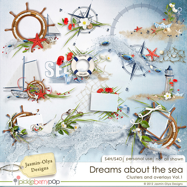 Dreams about the sea - Clusters Vol.1 (Jasmin-Olya Designs)