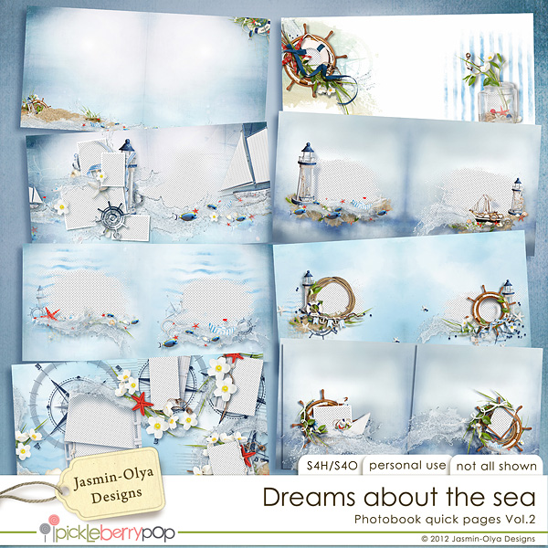 Dreams about the sea - Photobook QPs Vol.2 (Jasmin-Olya Designs)