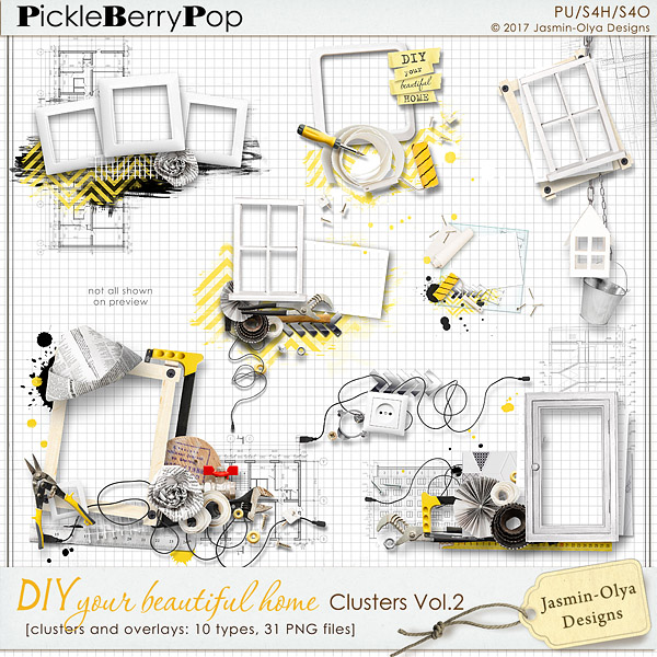 DIY your beautiful home - Clusters Vol.2 (Jasmin-Olya Designs) 