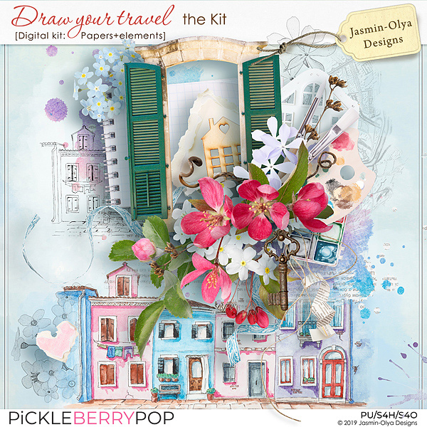 Draw your travel - The kit (Jasmin-Olya Designs)