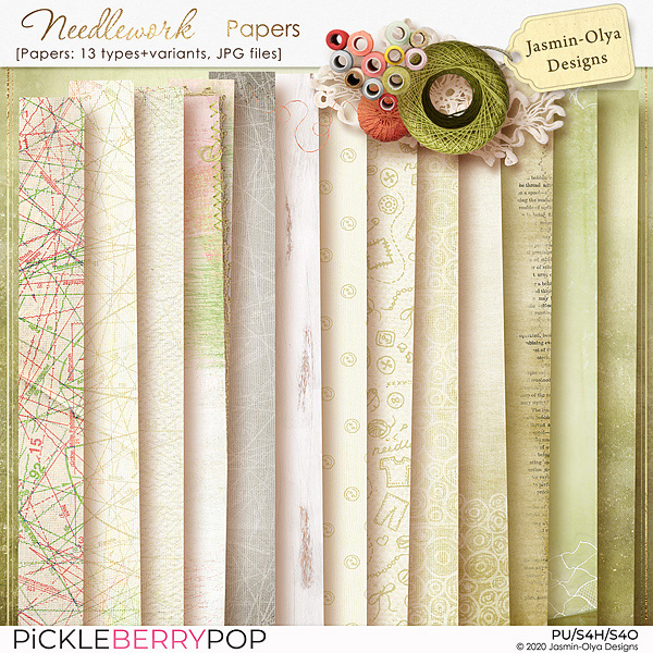 Needlework - Papers (Jasmin-Olya Designs)