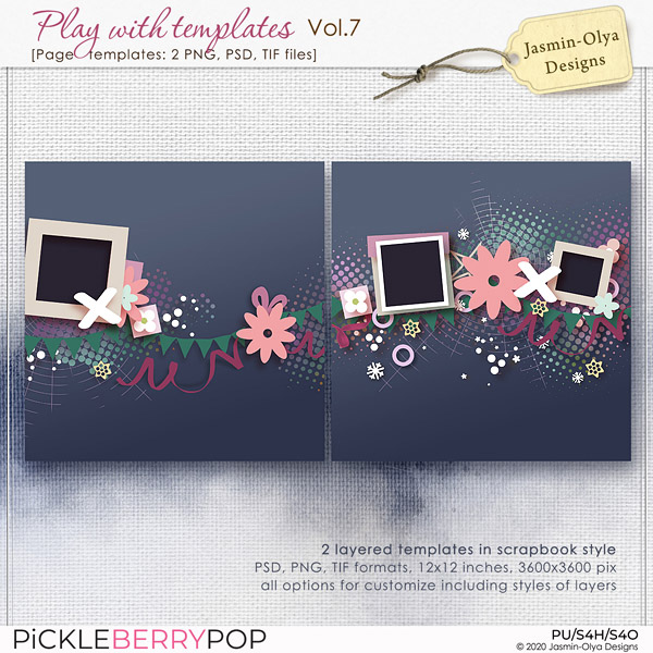 Play With Templates Vol.7 (Jasmin-Olya Designs)