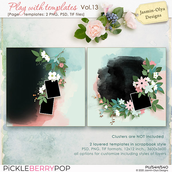 Play With Templates Vol.13 (Jasmin-Olya Designs)