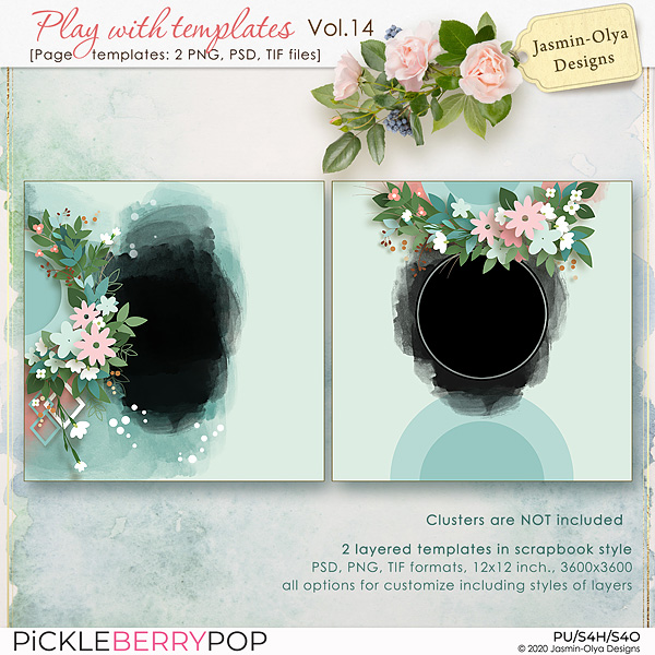 Play With Templates Vol.14 (Jasmin-Olya Designs)