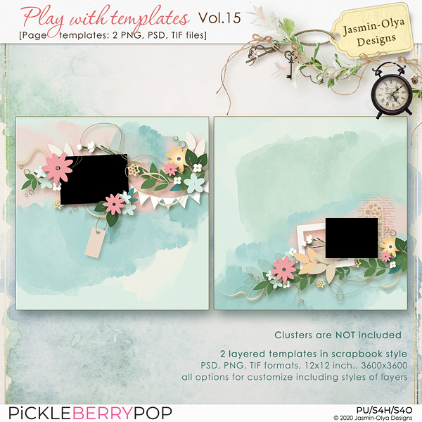 Play With Templates Vol.15 (Jasmin-Olya Designs)