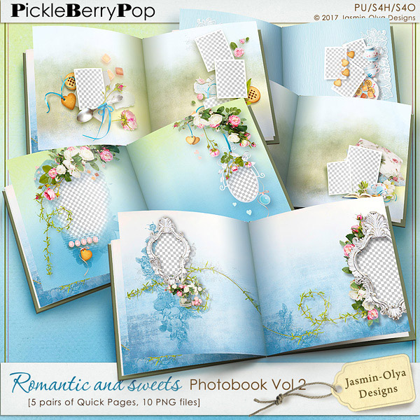 Romantic and sweets - Photobook QPs Vol.2 (Jasmin-Olya Designs)