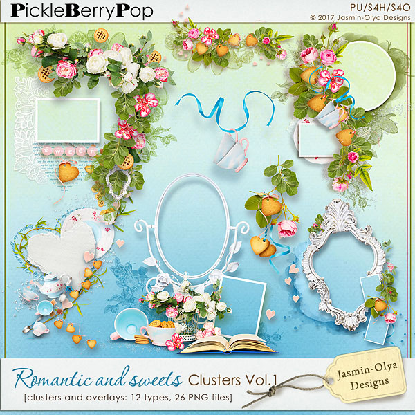 Romantic and sweets - Clusters Vol.1 (Jasmin-Olya Designs)