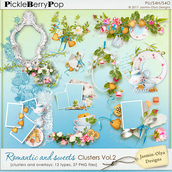 Romantic and sweets - Clusters Vol.2 (Jasmin-Olya Designs)