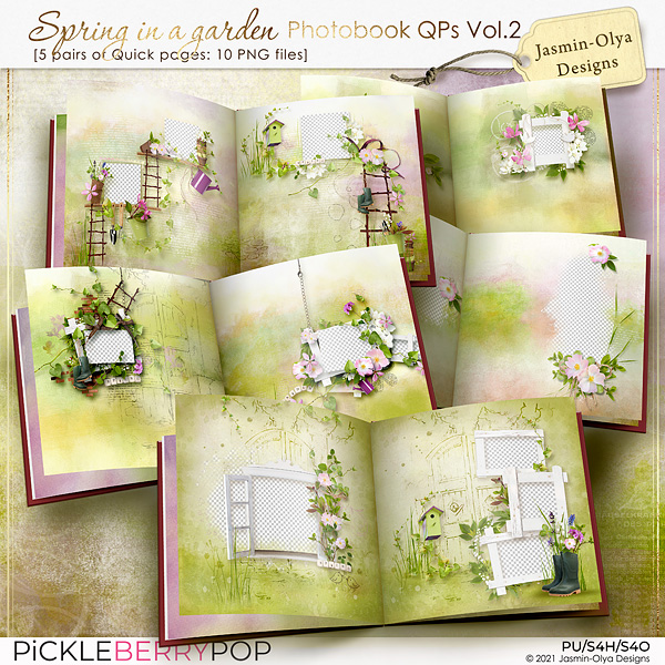 Spring in a garden - Photobook QPs Vol.2 (Jasmin-Olya Designs)