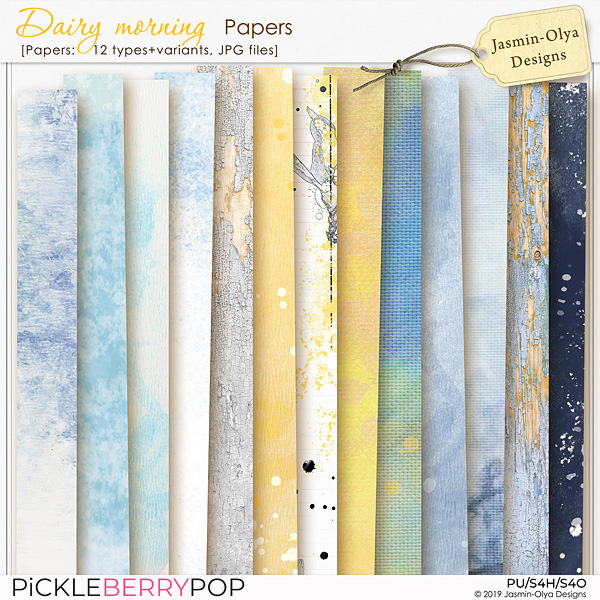 Milk Story - Papers (Jasmin-Olya Designs)