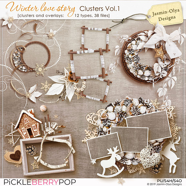Winter Love Story - Clusters Vol.1 (Jasmin-Olya Designs)