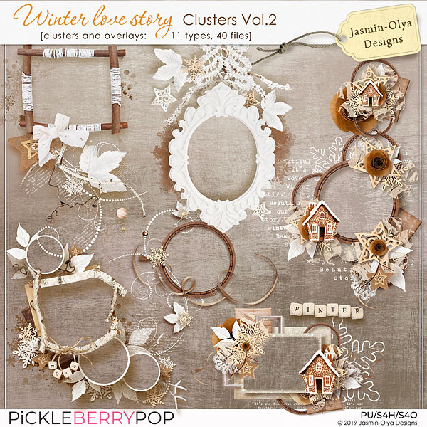 Winter Love Story - Clusters Vol.2 (Jasmin-Olya Designs)