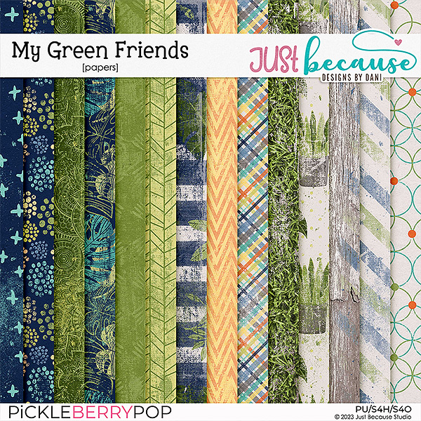 My Green Friends Papers by JB Studio